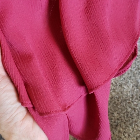 Active USA Plum Pink sheer blouse, size M - Picture 6 of 6
